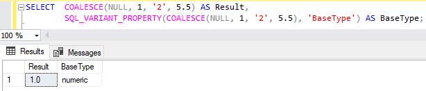 変数やスカラー値関数の戻り値などのデータ型を確認する方法 3