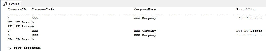 T-SQL - 文字列に改行を挿入する 4