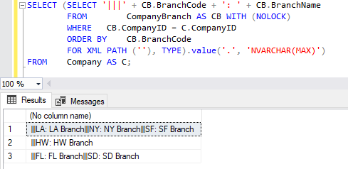 T-SQL - 文字列に改行を挿入する 7