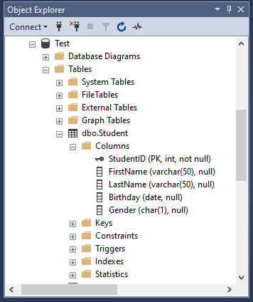 SQL Server Management Studio - CHECK 制約を作成する 1