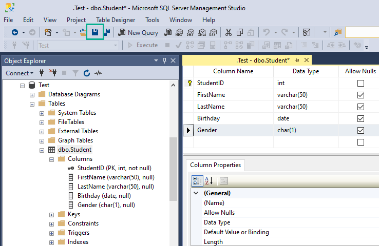 SQL Server Management Studio - CHECK 制約を作成する 6