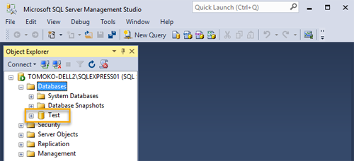 SQL Server Management Studio - データベースを作成する 4