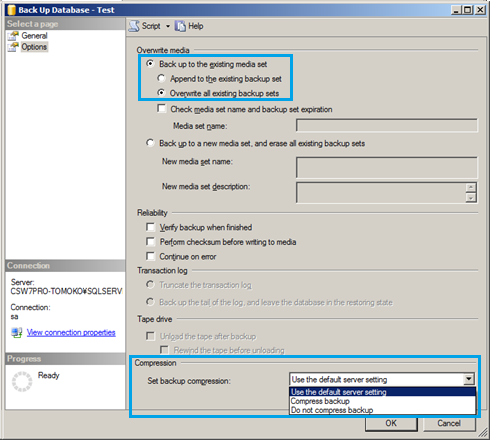 SQL Server: フル（完全）バックアップをとる方法 3