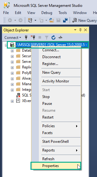 SQL Server - 認証モードの変更方法 1