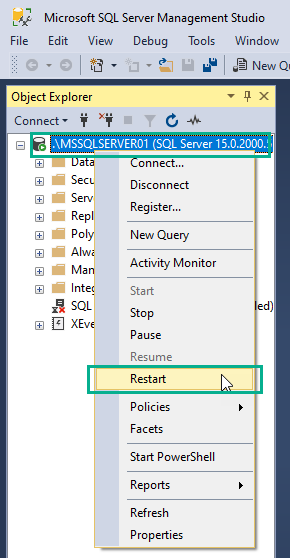 SQL Server - 認証モードの変更方法 9