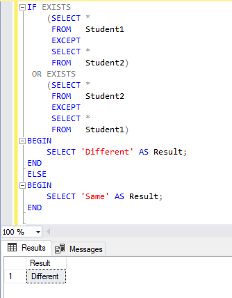 SQL Server - 二つのテーブルのデータが完全に同じか比較する方法 3