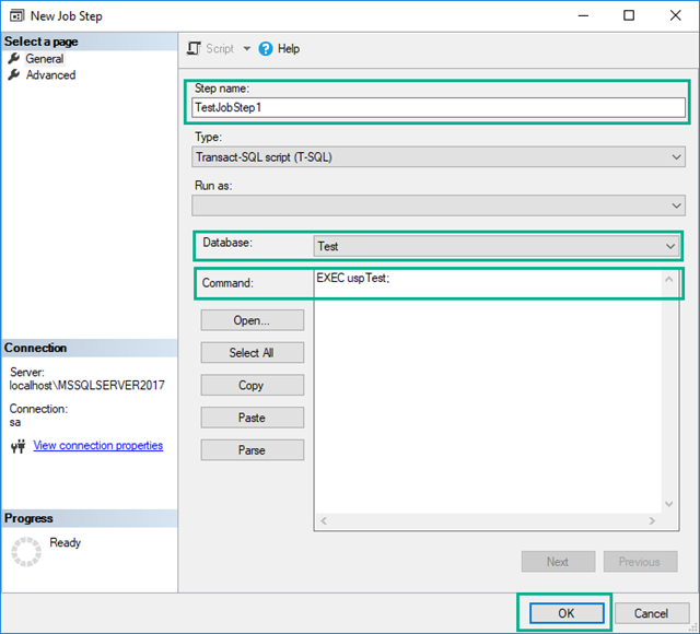 SQL Server - ジョブの作成とスケジュール設定方法 10