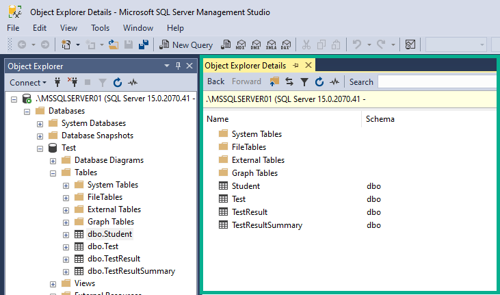 SQL Server Management Studio で複数のテーブルを一括削除する方法 3