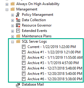 SQL Server ログ - ERRORLOG ファイルの保存場所 1