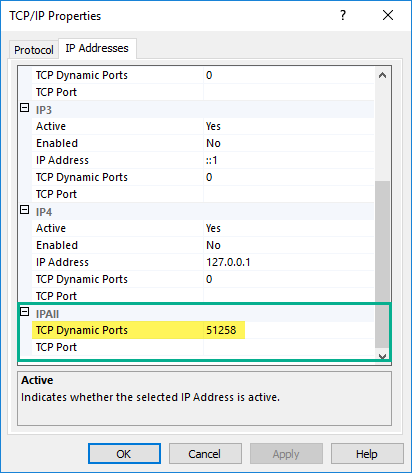 SQL Server が使用しているポートを確認する方法　7