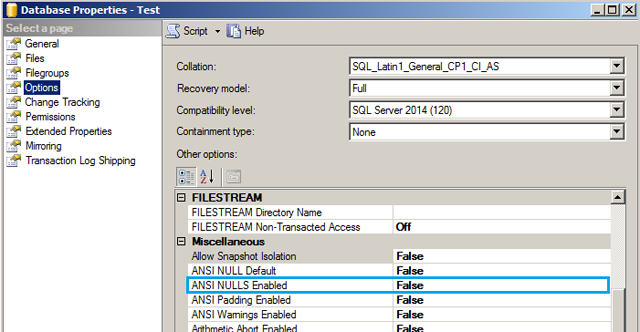 ANSI_NULLS 1