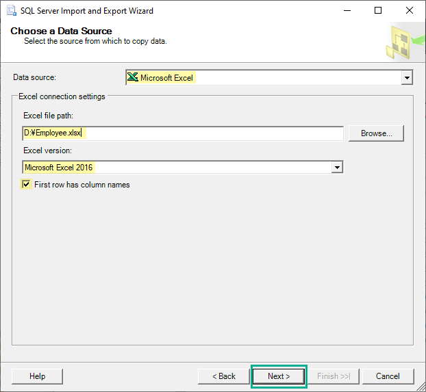 SQL Server Management Studio - Excel ファイルをインポートする 4