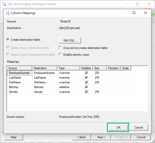 SQL Server Management Studio - Excel ファイルをインポートする 8