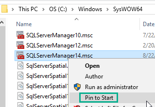 SQL Server 構成マネージャー (SQL Server Configuration Manager) の起動方法 3