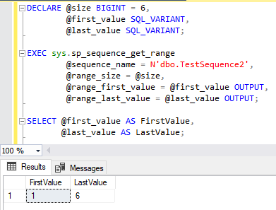 SEQUENCE を使って連続したシーケンス番号を振る方法 1