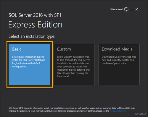 Microsoft SQL Server をインストールする 2
