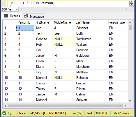 SQL Server でクエリー結果をページングする方法 1