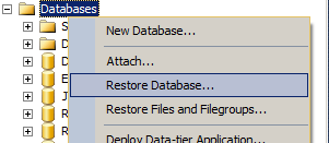 フル（完全）バックアップを違うデータベースにリストアする方法 2
