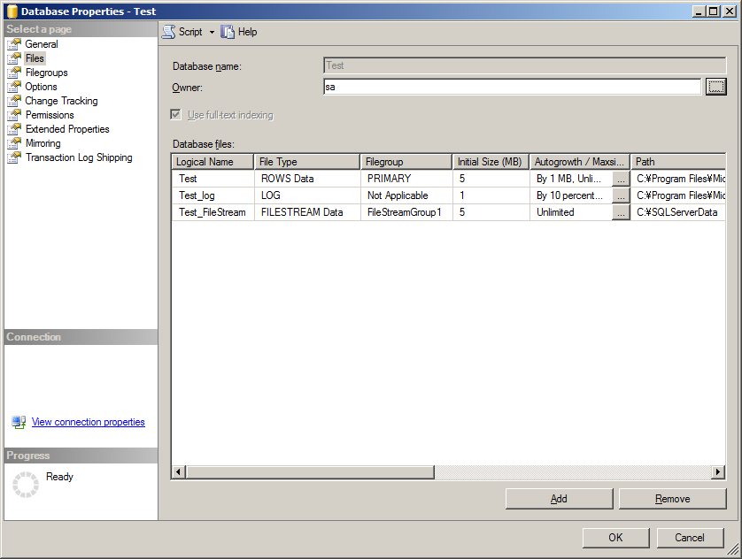 SQL Server: FILESTREAM（ファイルストリーム） を使ってファイルを保存する方法 5