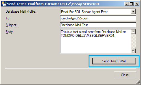 Database Mail の設定 11