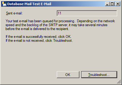 Database Mail の設定 12