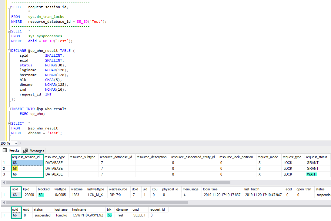 SINGLE_USER モードから MULTI_USER モードに戻す方法 4