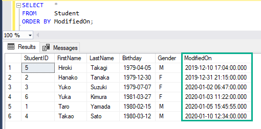 SQL - BETWEEN の使い方 6
