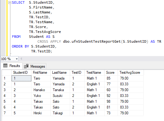 SQL Server の APPLY オペレータ 3