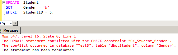 SQL Server の CHECK 制約を作成する 4