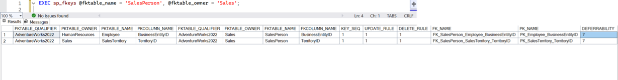 SQL Server - 外部キーと参照先の一覧を取得する方法 6