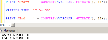 SQL でスリープ(sleep)させる 2