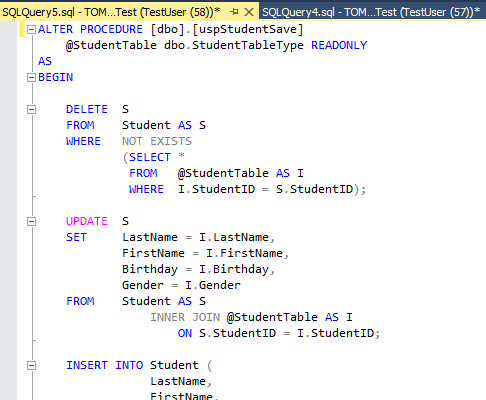 クエリエディターにライン番号を表示する 1