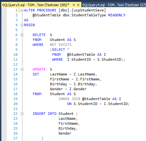 クエリエディターにライン番号を表示する 4