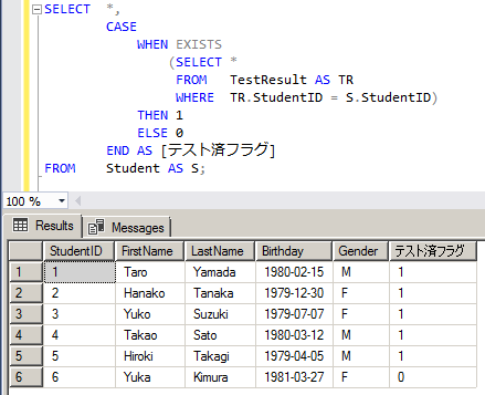 T-SQL - CASE の使い方 3