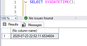 GETDATE 関数と SYSDATETIME 関数の違い 3