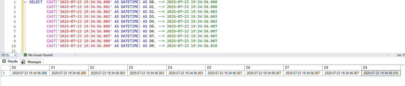GETDATE 関数と SYSDATETIME 関数の違い 5