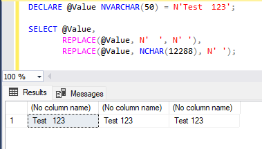T-SQL で文字列内の各文字の UNICODE を調べる方法 2