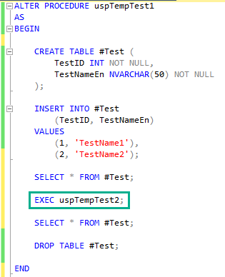 SQL Server で一時テーブルを使う時のちょっとした注意点　4