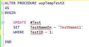 SQL Server で一時テーブルを使う時のちょっとした注意点　5