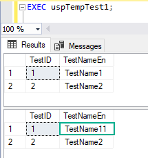 SQL Server で一時テーブルを使う時のちょっとした注意点　6